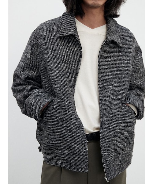 LIDNM（リドム）の「TWEED SPORTS BLOUSON（ブルゾン）」 - WEAR