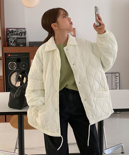 DHOLIC（ディーホリック）の「ボア裏地ストリングウェーブキルト