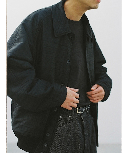 LIDNM（リドム）の「WILD SILK PADDED BLOUSON（ブルゾン）」 - WEAR