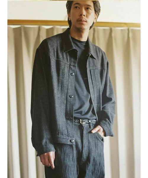 LIDNM（リドム）の「SILK DENIM 213 JACKET（デニムジャケット）」 - WEAR