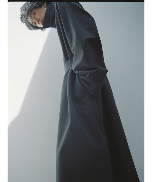 LIDNM（リドム）の「DOUBLE CLOTH MORTORCYCLE（ステンカラーコート