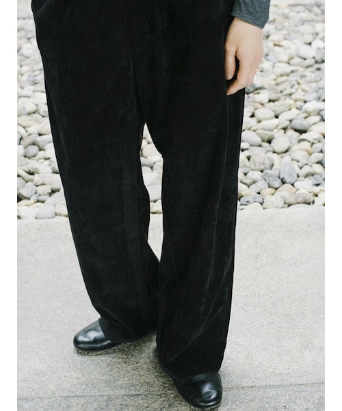 LIDNM（リドム）の「RAYON VELVET M-52 PANTS（スラックス）」 - WEAR
