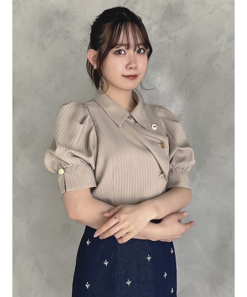 dazzlin（ダズリン）の「マルチボタンデザインブラウス（シャツ