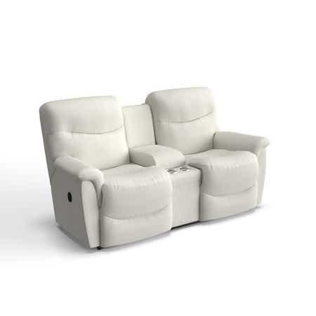 LA-Z-BOY James Reclining Loveseat w/ Console 449521 | Robinson's