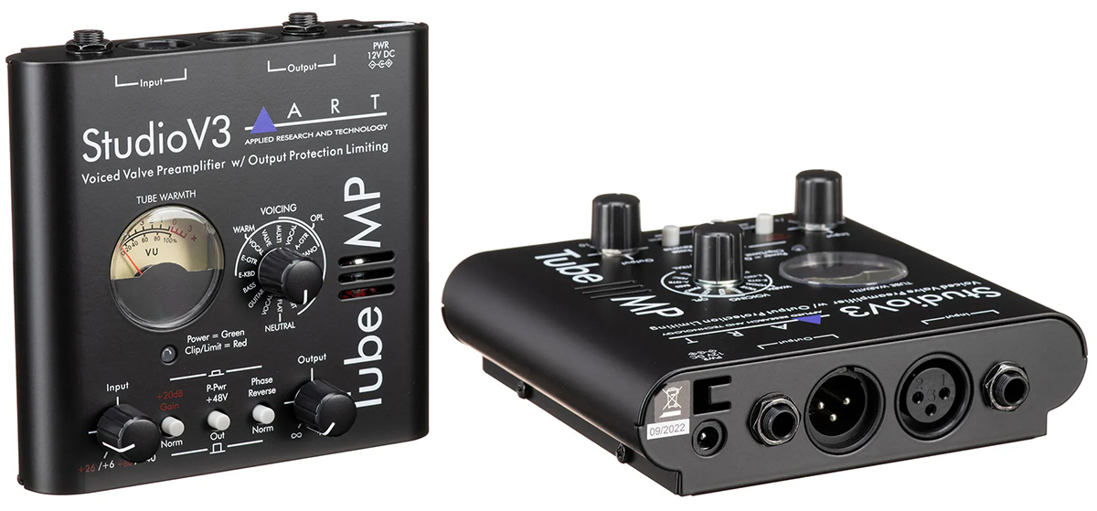 PREAMP P/ MICROFONE / DI VALVULADO ART TUBE MP STUDIO V3 - AT PROAUDIO