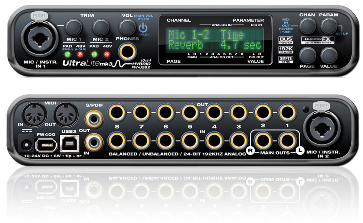 INTERFACE DE ÁUDIO HÍBRIDA FIREWIRE / USB MOTU ULTRALITE-MK3 - AT