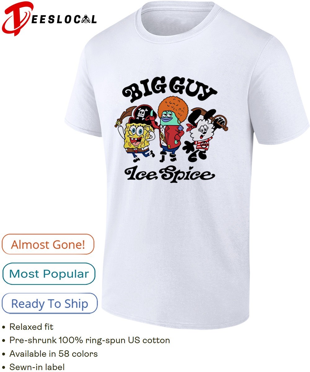 SquarePants Patrick Star and Plankton Big Guy Ice Spice shirt
