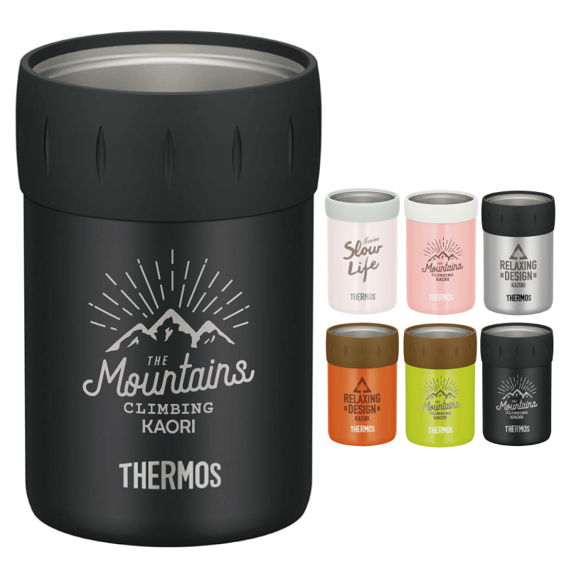 名入れギフト】サーモス保冷缶ホルダー 350ml アウトドアデザイン