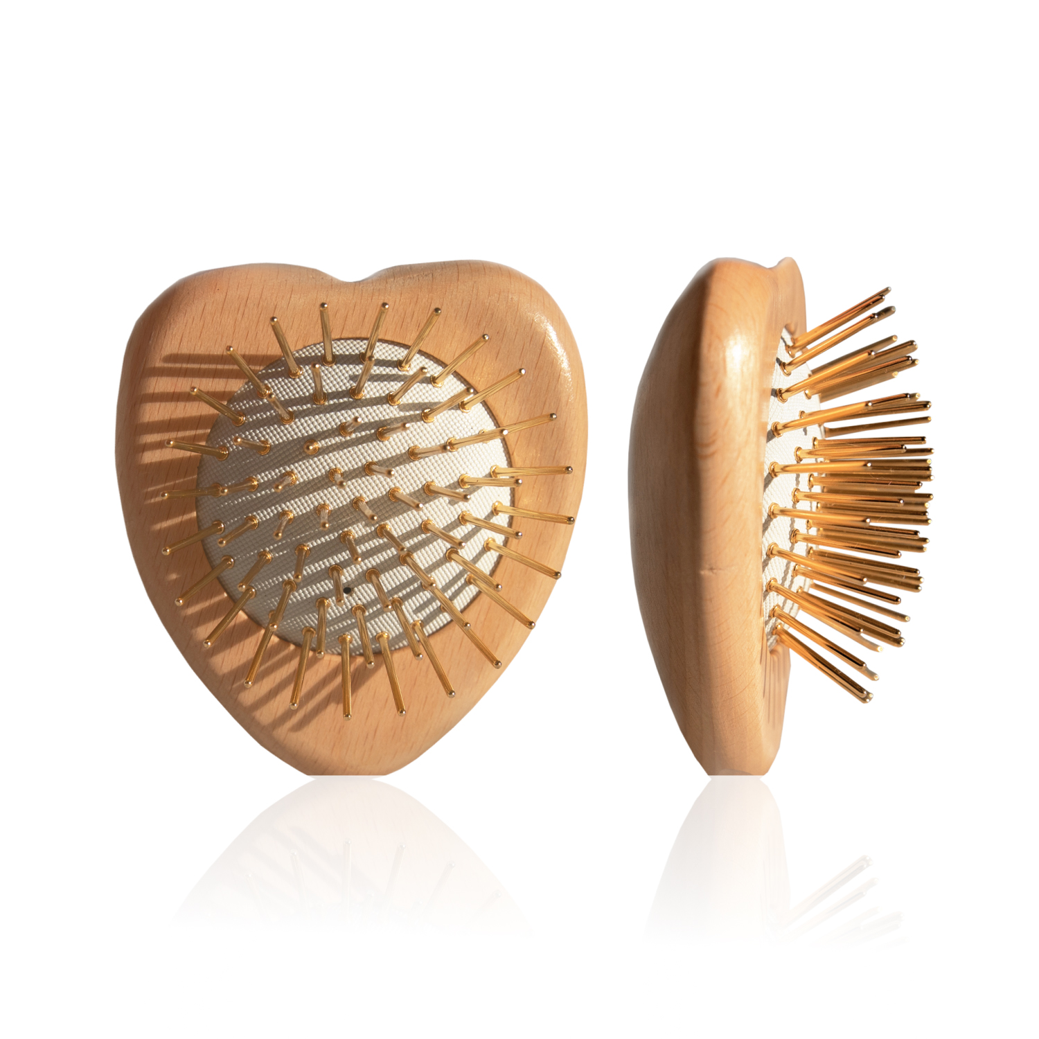 プレミアム FOX カッサ ウッド ミニハート ヘアブラシ | SNOW FOX