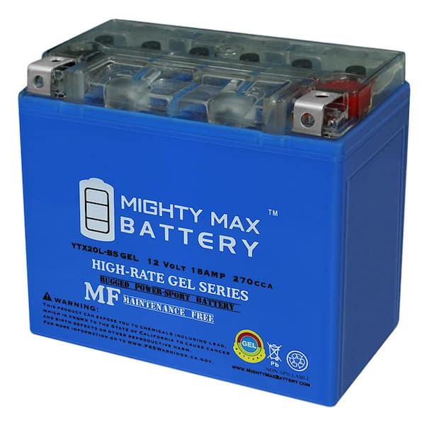 MIGHTY MAX BATTERY YTX20L-BS GEL Battery for Harley-Davidson FXDF