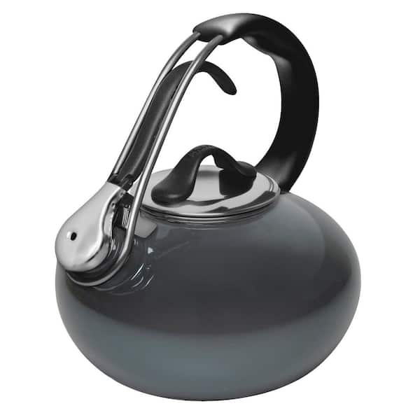 Chantal Classic Loop 7.2-cups Enamel-On-Steel Onyx Tea Kettle 37