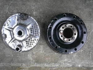 リアドラムのドリルド加工 | ゼロショベ改造計画