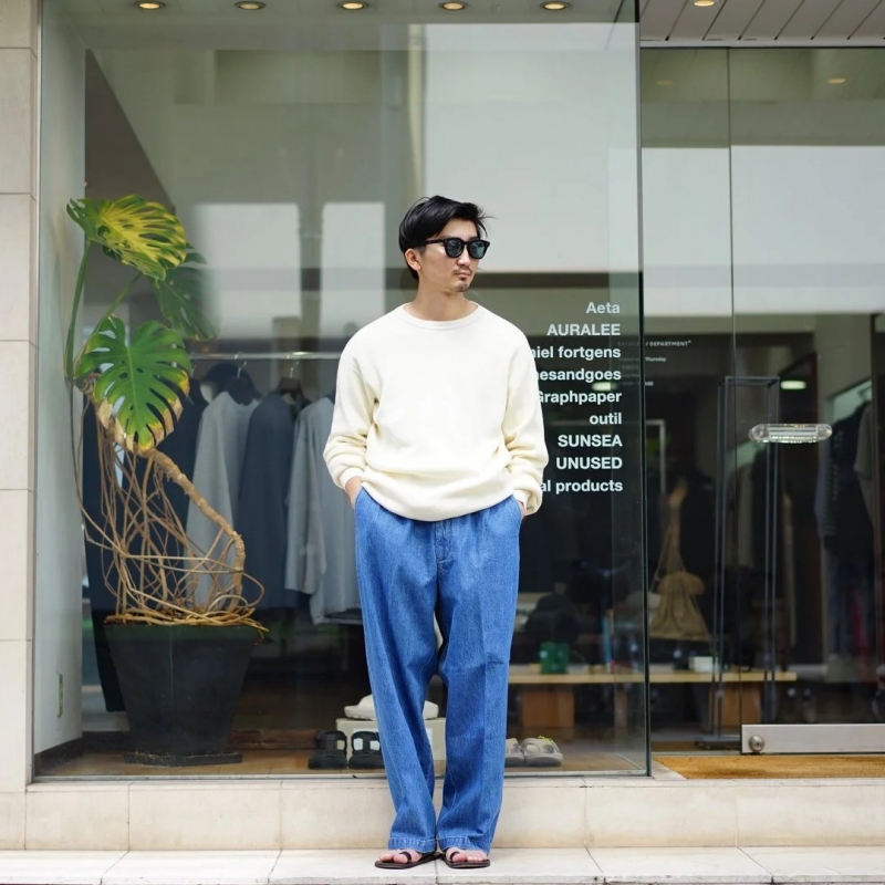 AURALEE (オーラリー) の新作、Wool Cotton Thermal P/O(A24AP01HP)の