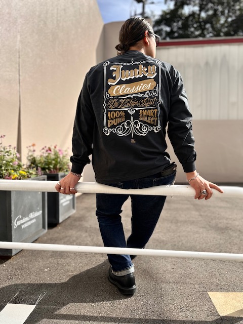 明日発売開始！！大好評のオリジナルロンT！！ | JUNKY CLASSICS