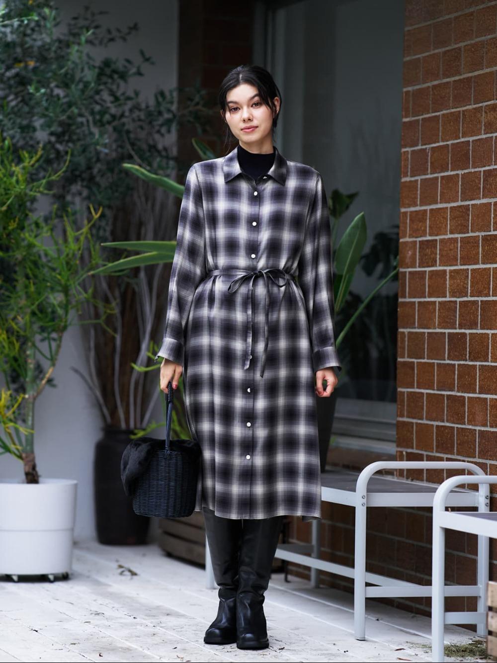 トラッドチェックのワンピース | ゲストモデル | キャラ・オ・クルス