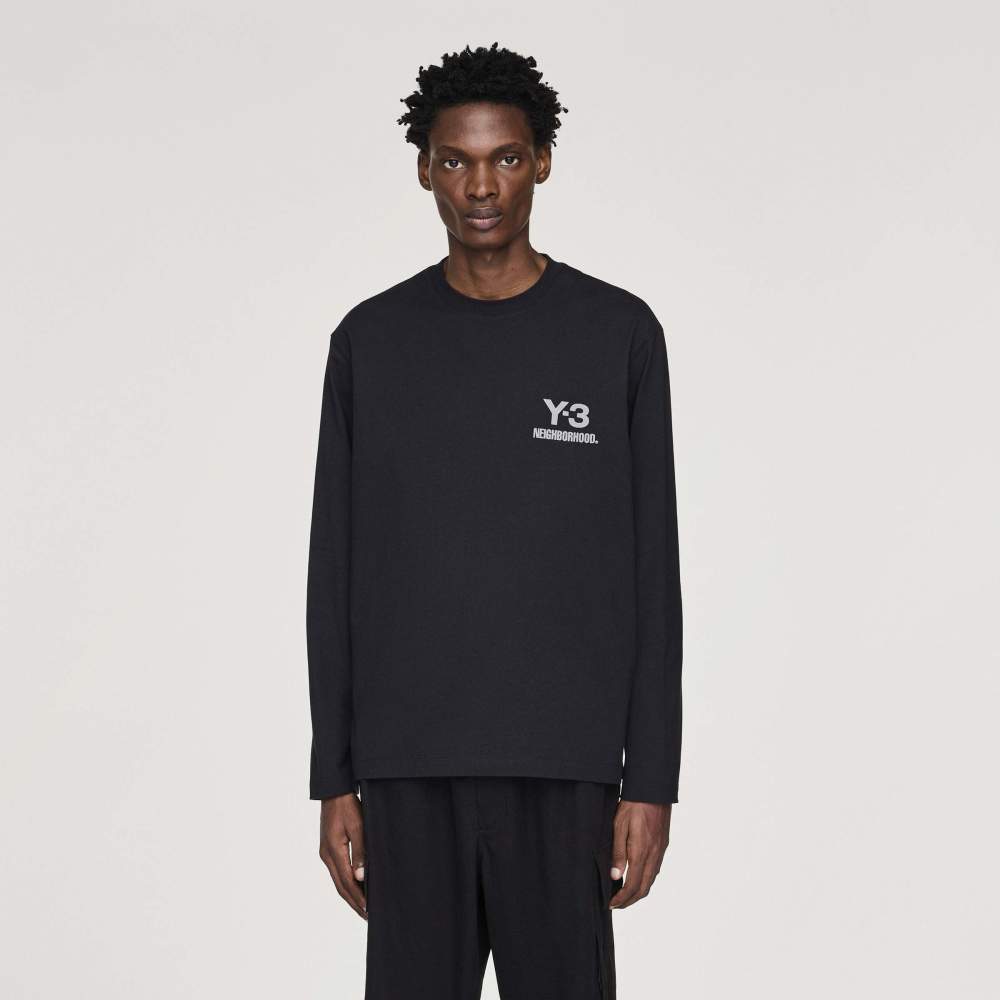 Y-3 NBHD LOGO LS TEE Y-3│Y-3 ワイスリー