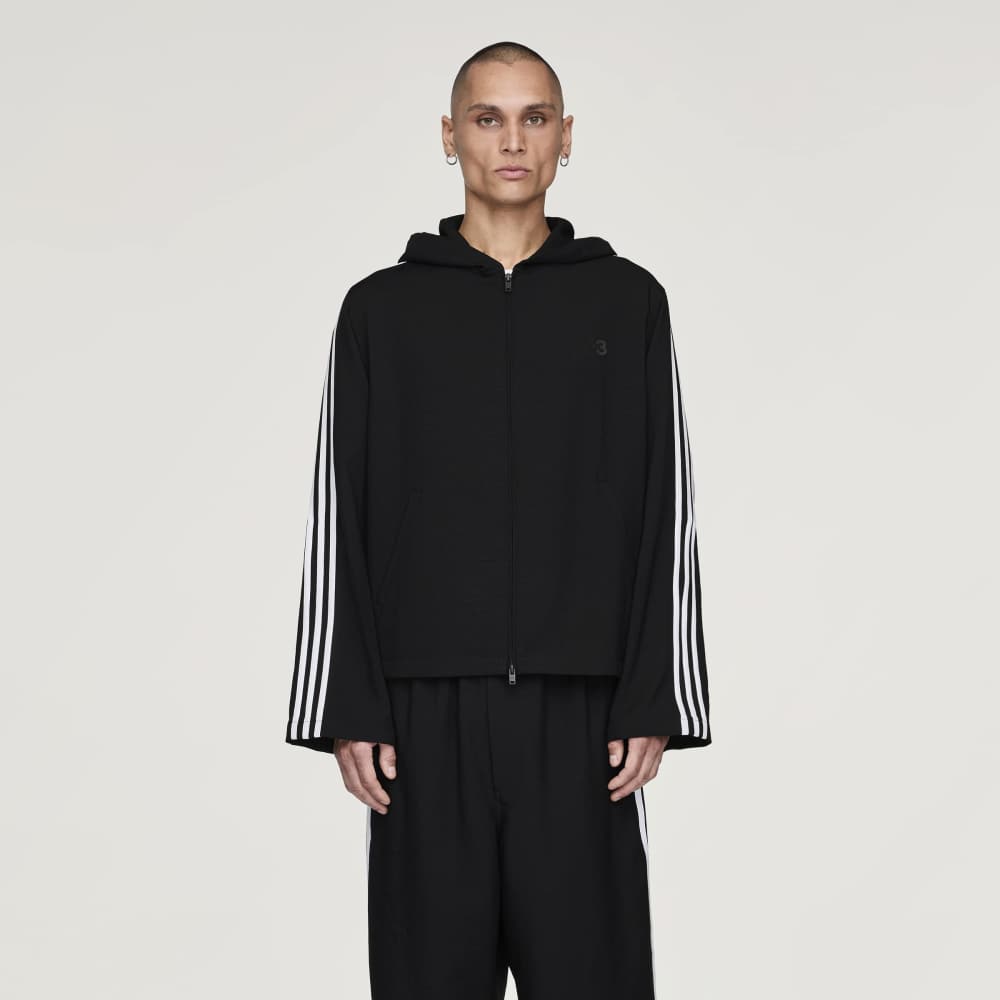 Y-3 HOODED TRACK TOP 3-STRIPES Y-3│Y-3 ワイスリー