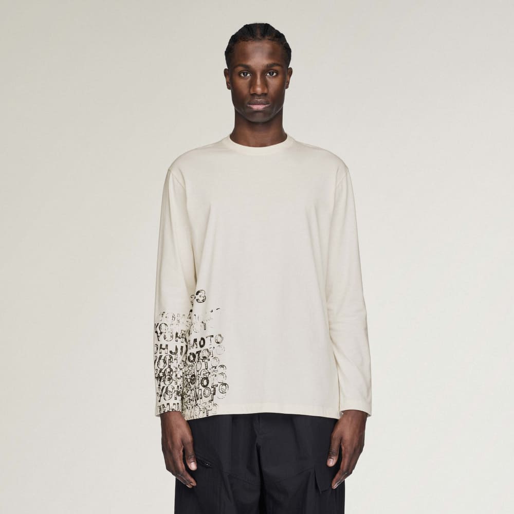 Y-3 GFX LONG SLEEVE TEE Y-3│Y-3 ワイスリー