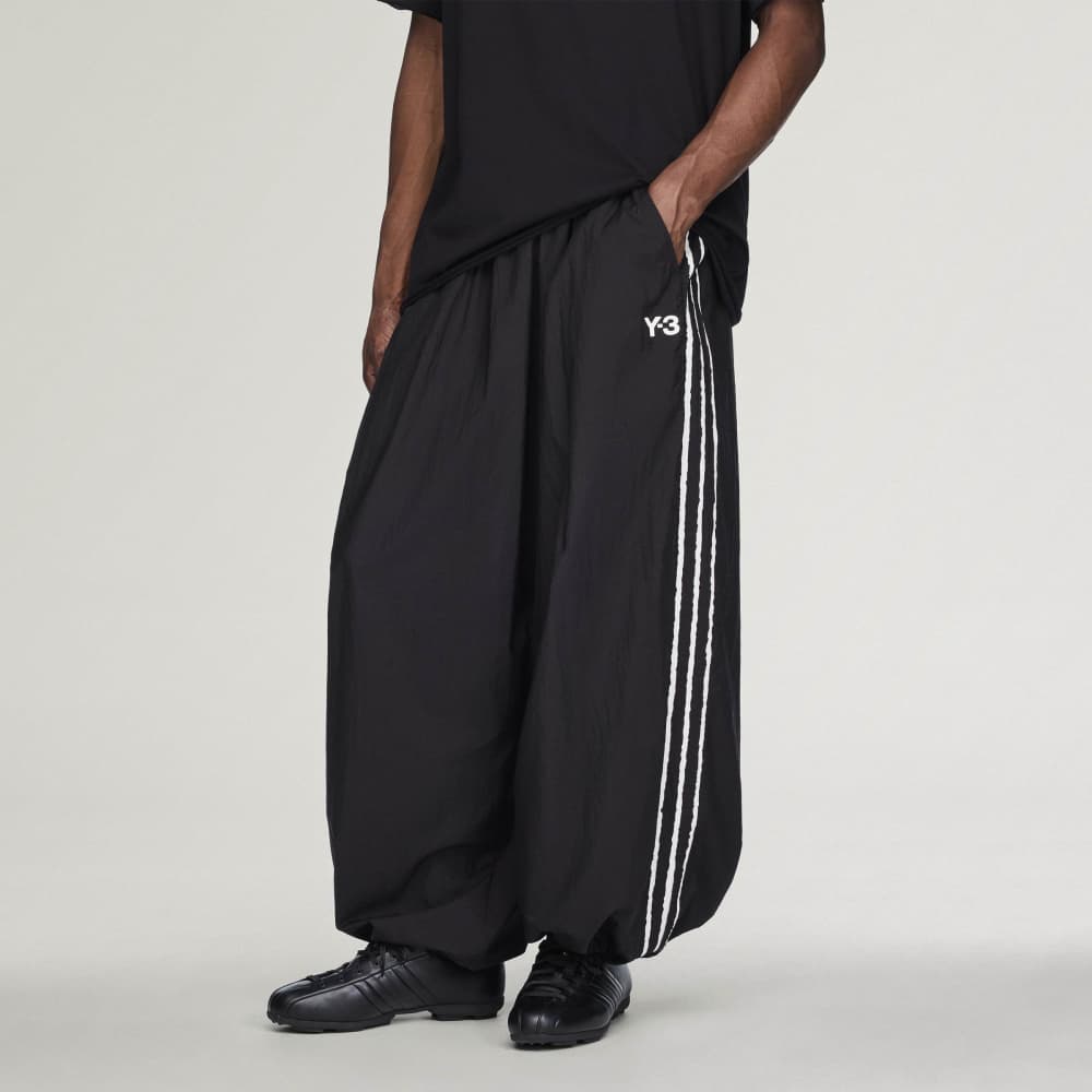 Y-3 RAW EDGE 3 STRIPES WIDE PANTS Y-3│Y-3 ワイスリー