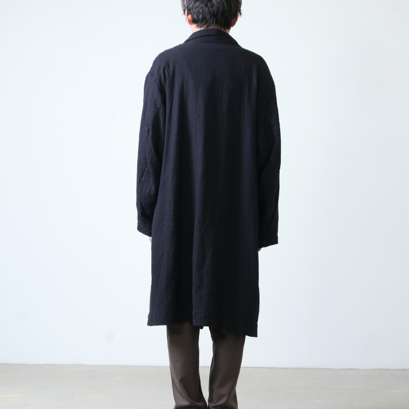 08sircus (ゼロエイトサーカス) Wool viyella fulling coat / ウール