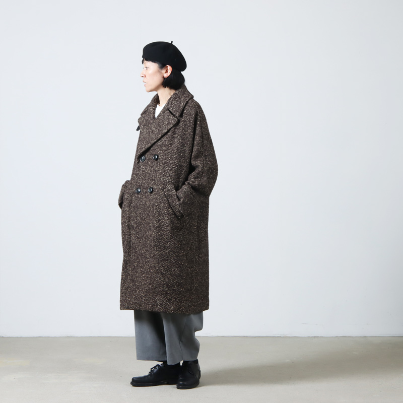 TICCA (ティッカ) ミックスツイードテントコート