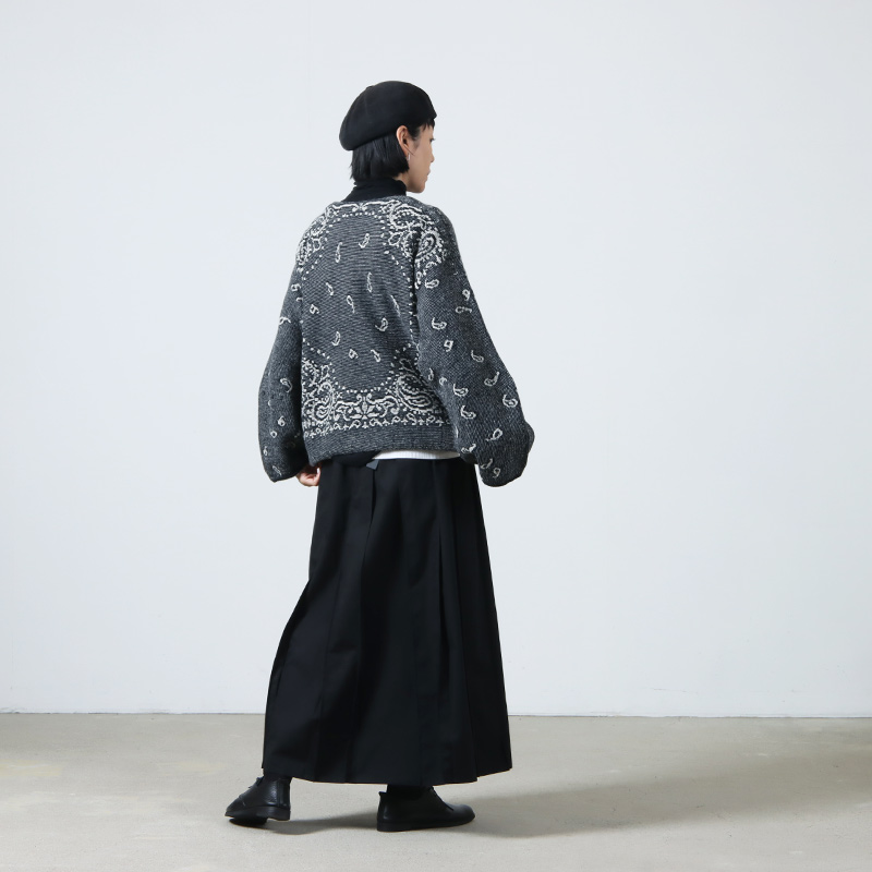 unfil (アンフィル) royal baby alpaca bandana-pattern sweater