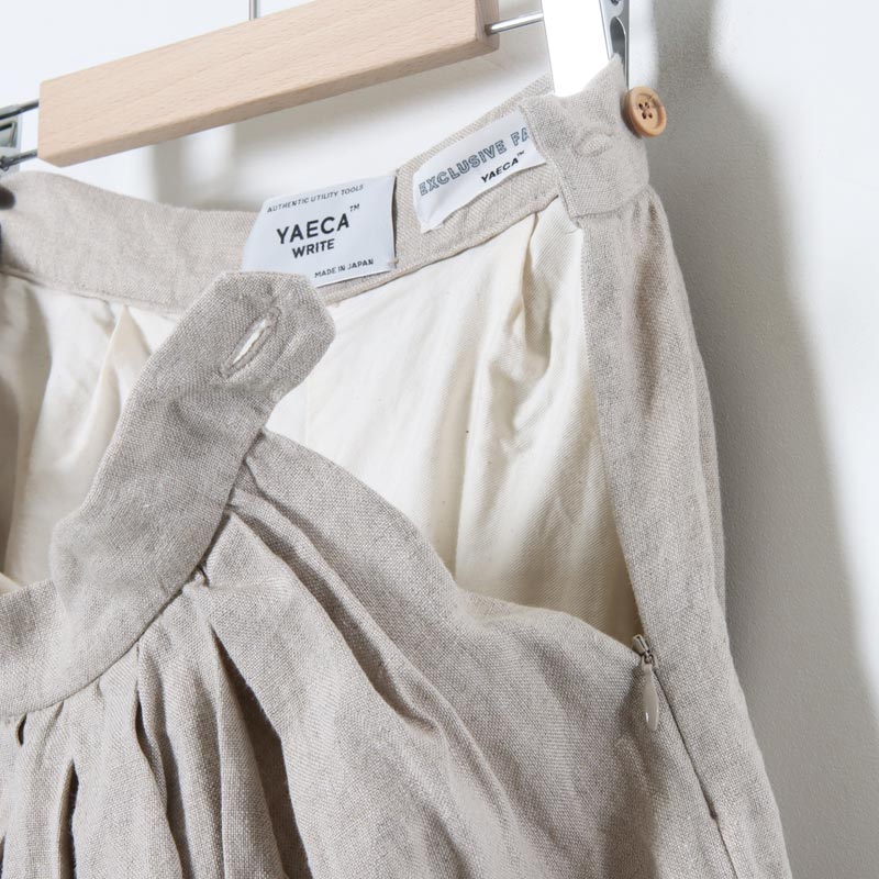 YAECA (ヤエカ) WRITE CULOTTES LINEN / ライトキュロットリネン