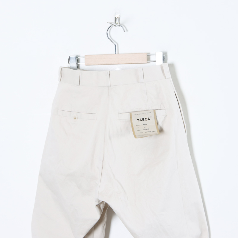 YAECA (ヤエカ) CHINO CLOTH PANTS WIDE TAPERED / チノクロスパンツ