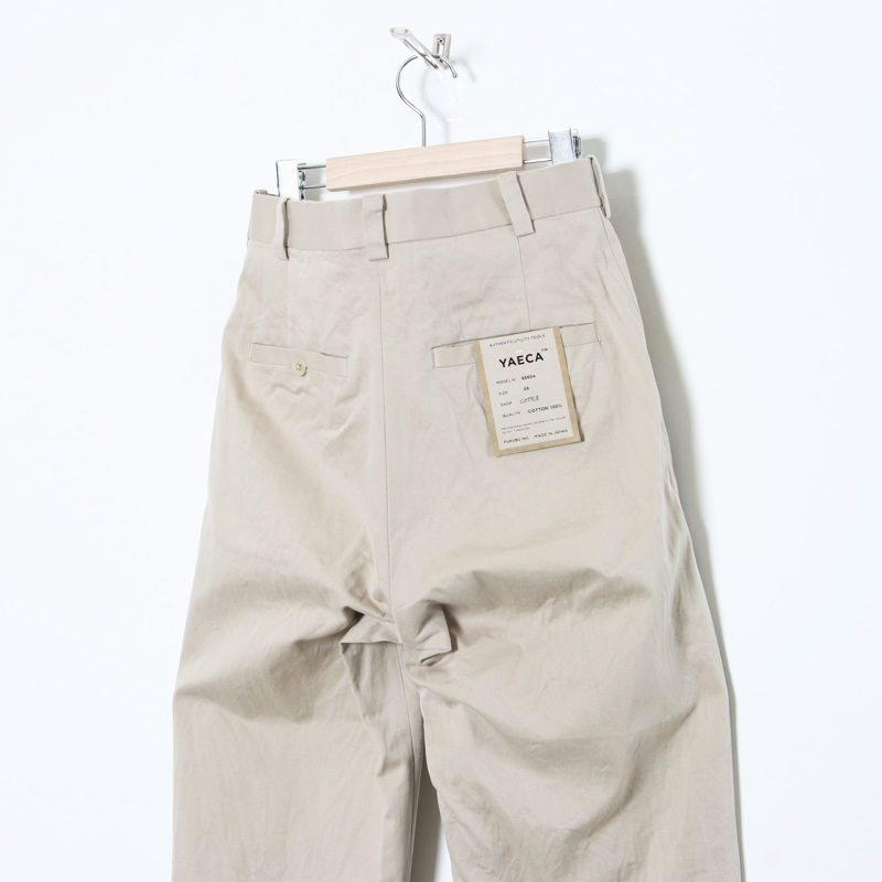 YAECA (ヤエカ) CHINO CLOTH PANTS TWO TUCK TAPERED / チノクロス