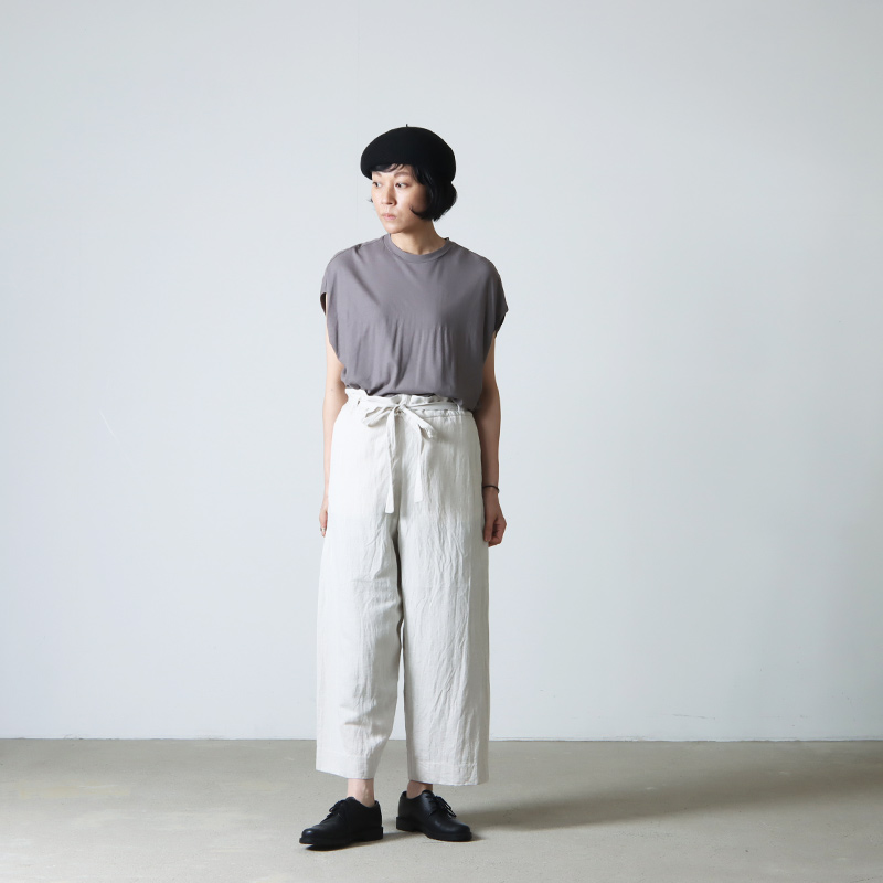YAECA (ヤエカ) WRITE RIBBON PANTS / ライトリボンパンツ