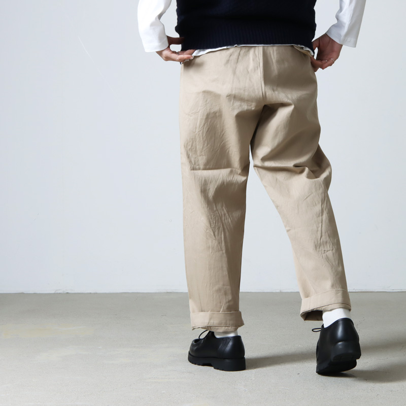 YAECA (ヤエカ) CHINO CLOTH PANTS WIDE STRAIGHT / チノクロスパンツ