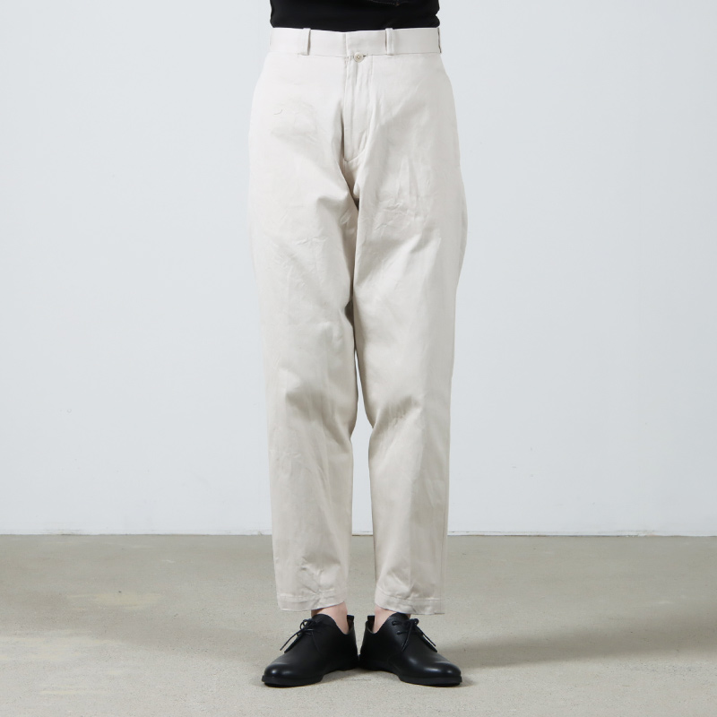 YAECA (ヤエカ) CHINO CLOTH PANTS WIDE TAPERED / チノクロスパンツ