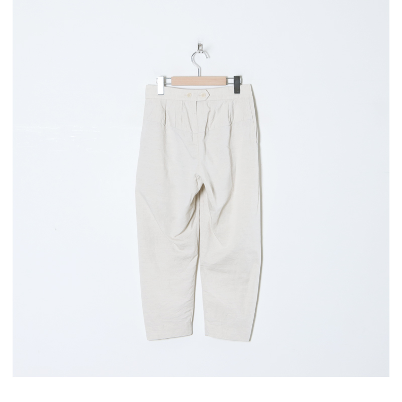 YAECA (ヤエカ) CANVAS DESIGN TUCK PANTS / タックパンツ