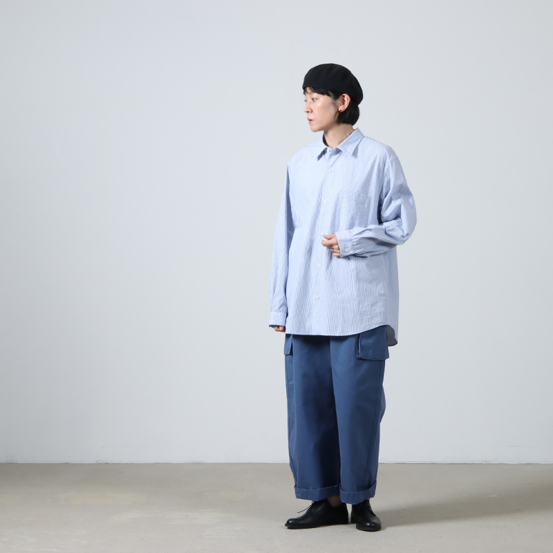 YAECA (ヤエカ) BUTTON SHITS WIDE / ボタンシャツ ワイド