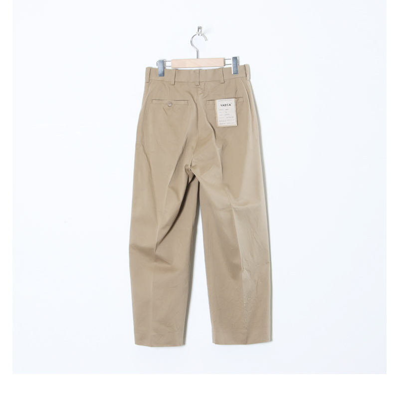 YAECA (ヤエカ) CHINO CLOTH PANTS CREASED / チノクロスパンツクリースド