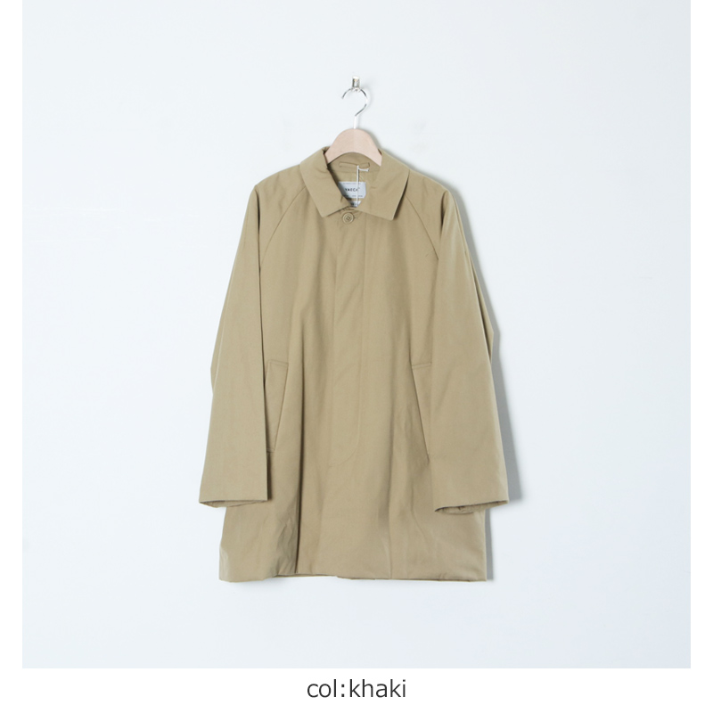 YAECA (ヤエカ) STAINCOLLAR COAT SHORT / ステンカラーコート ショート
