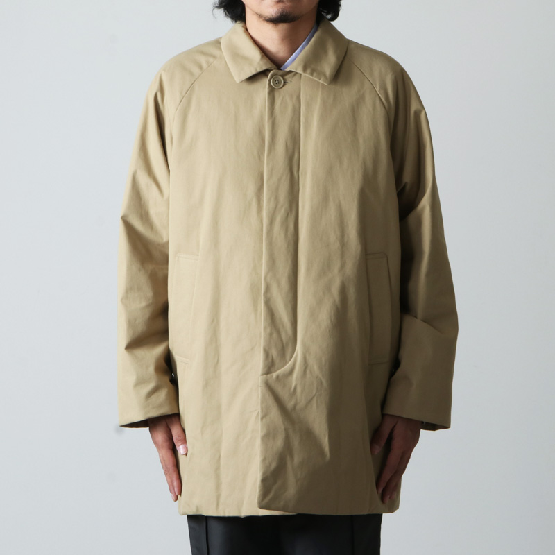 YAECA (ヤエカ) STAINCOLLAR COAT SHORT / ステンカラーコート ショート