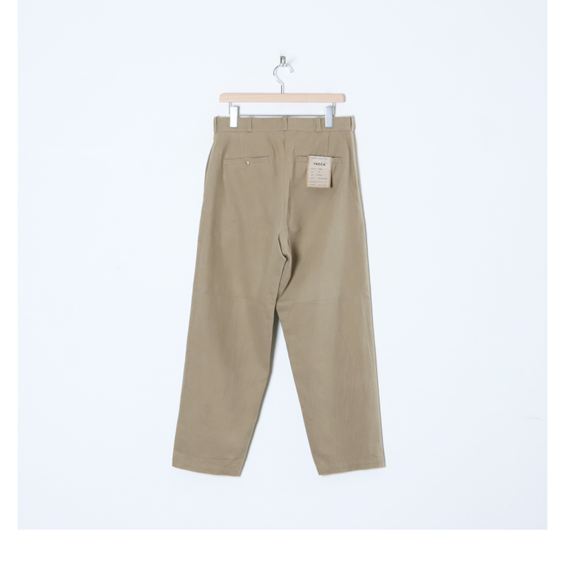 YAECA (ヤエカ) CHINO CLOTH PANTS WIDE TAPERED / チノクロスパンツ