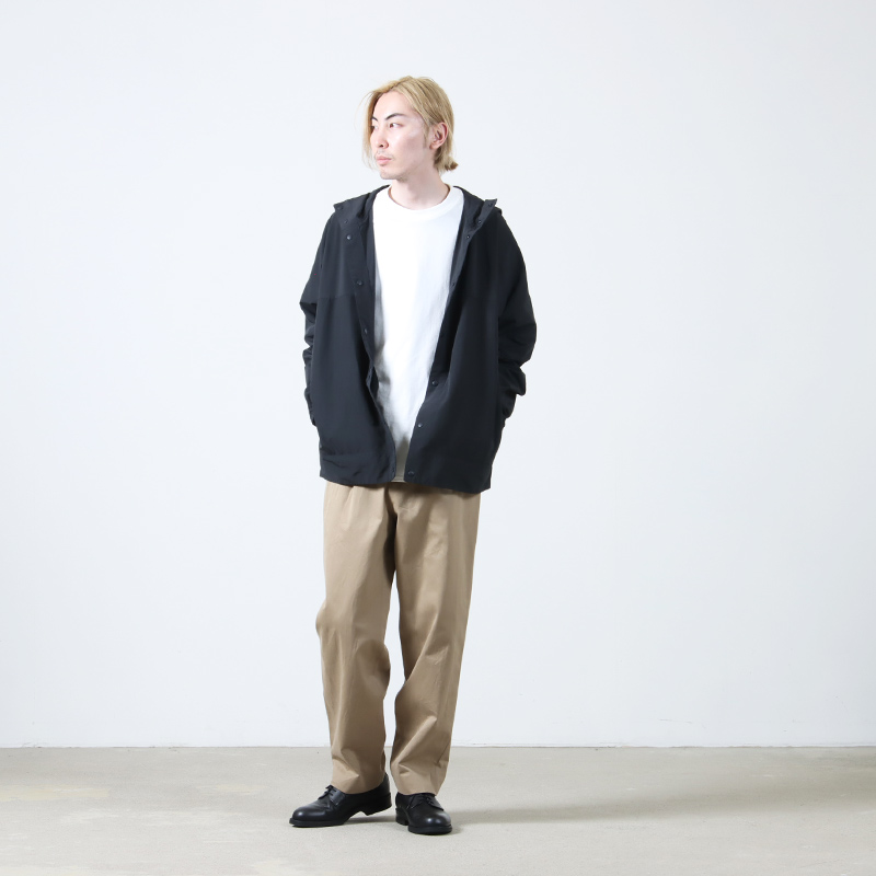 YAECACHINO CLOTH PANTS タックテーパード NAVY 30 YAECACHINO CLOTH