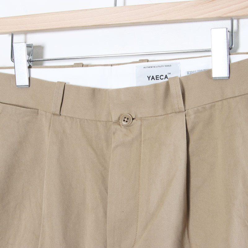 YAECA (ヤエカ) CHINO CLOTH PANTS TACK TAPERED / チノクロスパンツ
