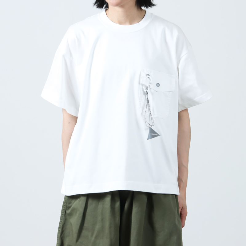 and wander (アンドワンダー) pocket T / ポケットT