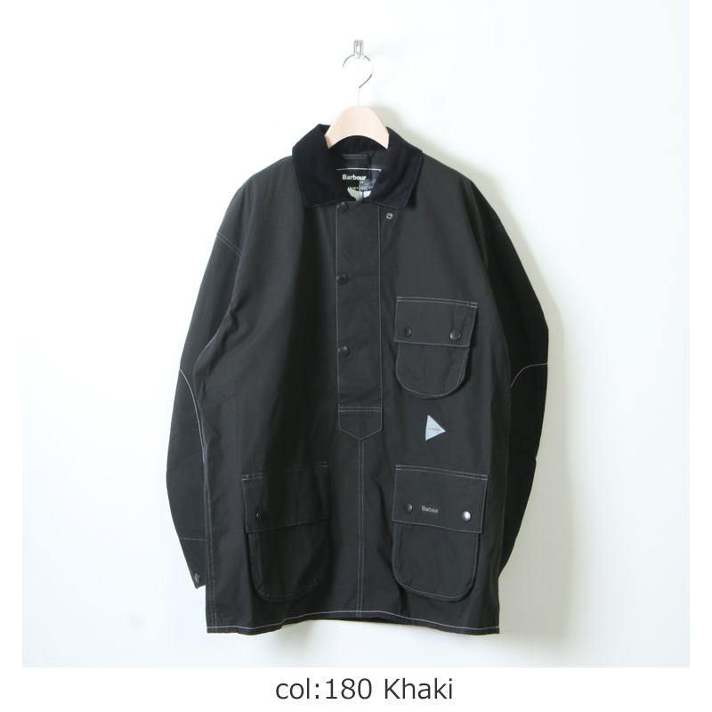 and wander (アンドワンダー) Barbour CORDURA solway shirt for man