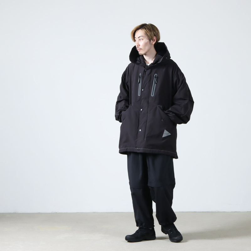 and wander (アンドワンダー) fishtail Octa coat / フィッシュテイル