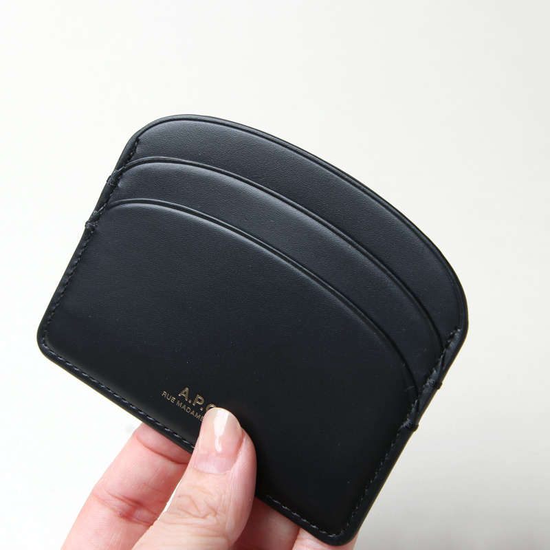 A.P.C. (アーペーセー) PORTE-CARTES DEMI-LUNE Noir / カードケース