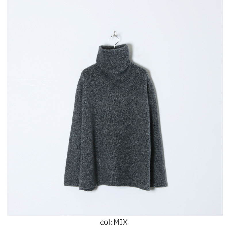 BATONER (バトナー) CASHMERE FOX UNIQUE TURTLE NECK / カシミア