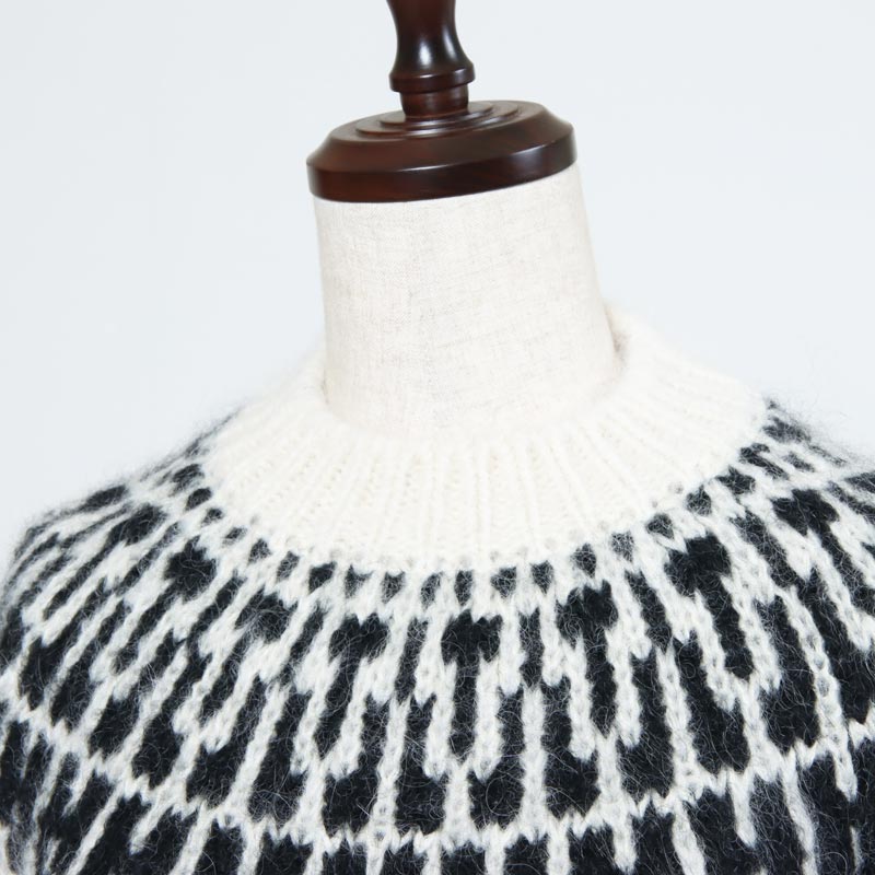 BATONER (バトナー) women MOHAIR NORDIC CREW NECK / モヘア