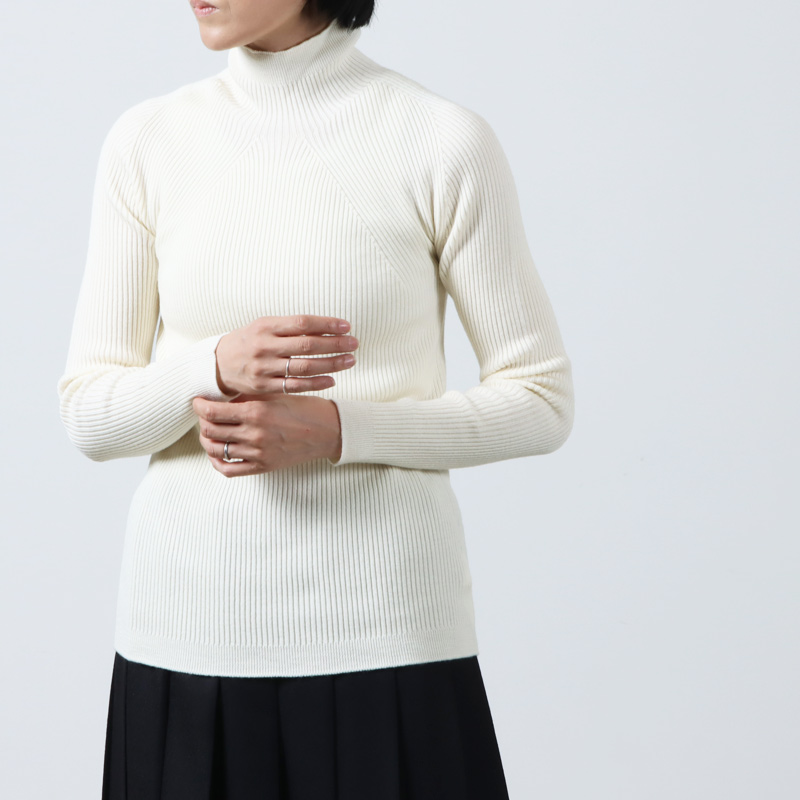 BATONER (バトナー) women RIBNITURE TURTLE NECK / リブタートルネック
