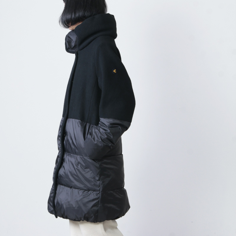 blanc basque (ブランバスク) ソフトメルトンダウンコート
