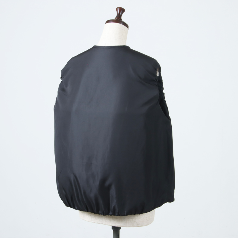 blanc basque (ブランバスク) キルティング×ボアショートベスト / ポリ