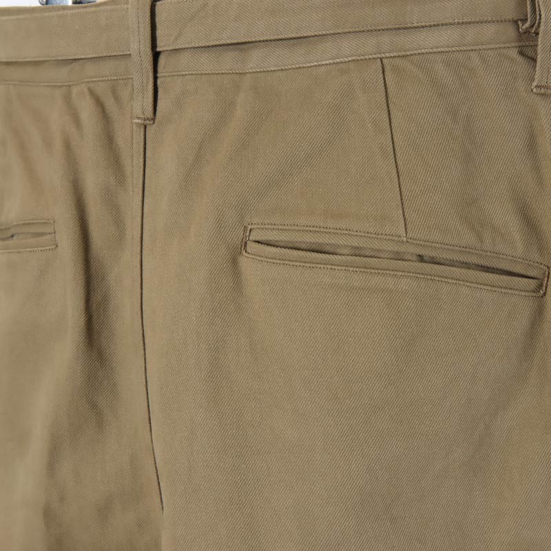 blurhms (ブラームス) Brushed Twill Belted Trousers / ブラッシュ
